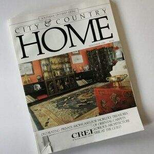 November 1984 City & Country Home Magazine Cdn Interior Design Toronto Vintage